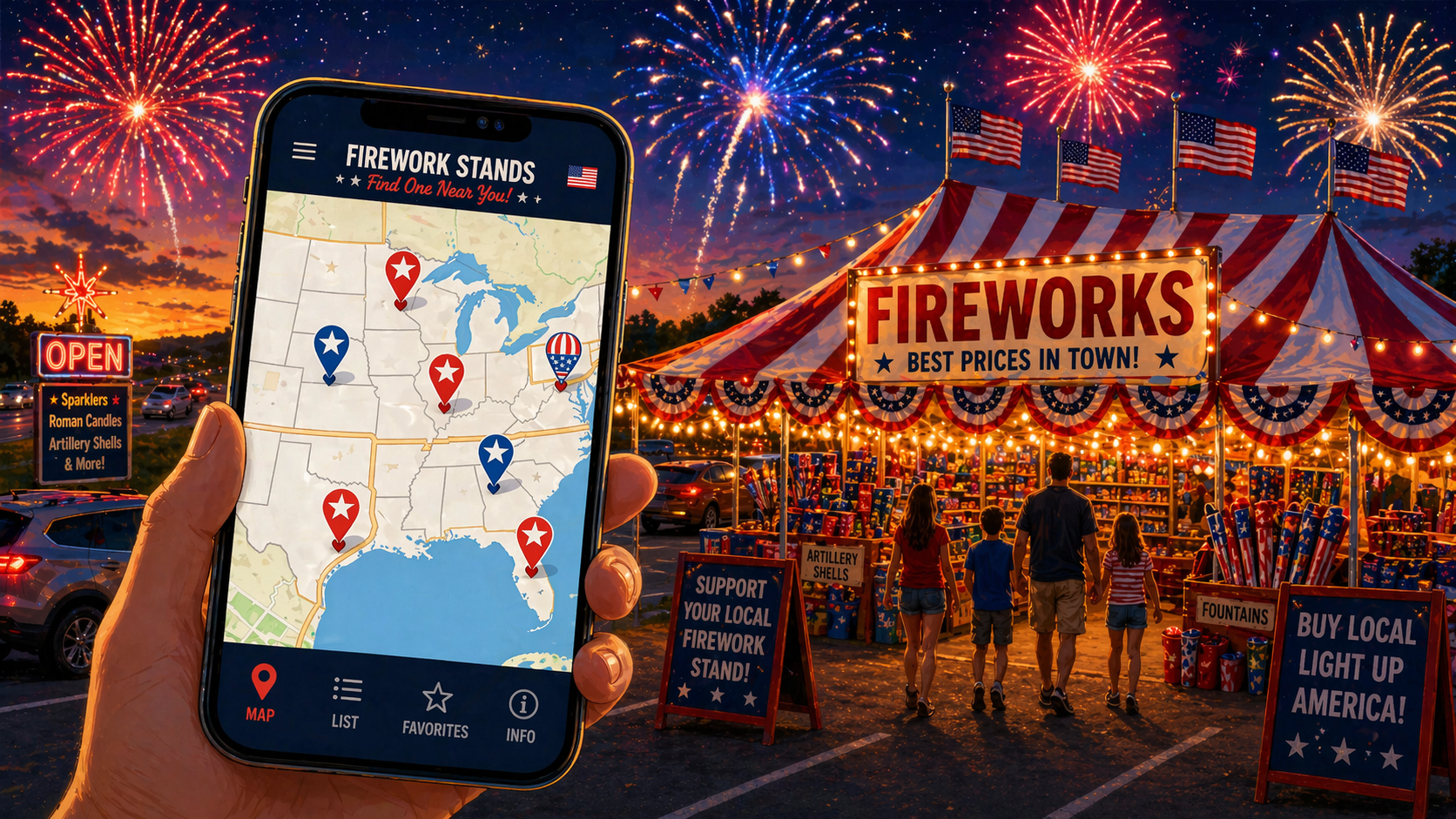 FirecrackerTracker - Find Firework Stands Near You | FirecrackerTracker